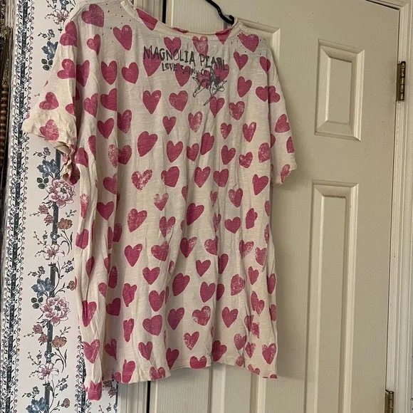 Magnolia Pearl heart tee OSFM - Picture 6 of 7